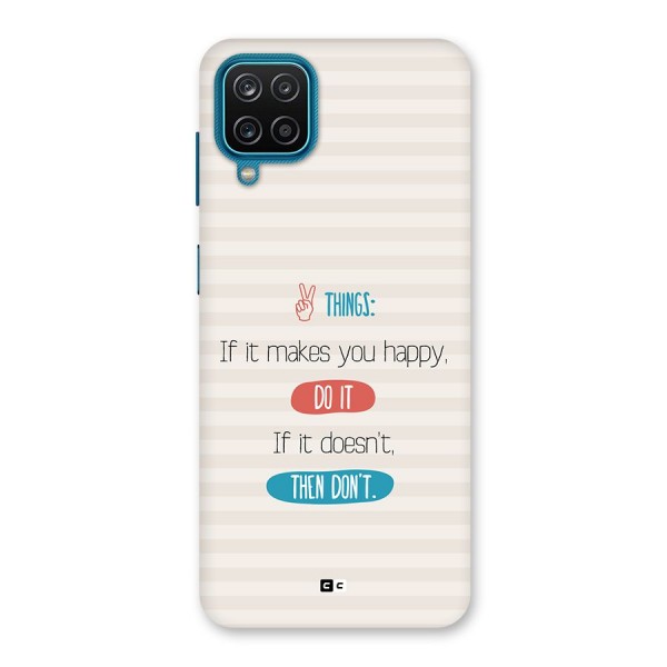 Think Then Back Case for Galaxy M12