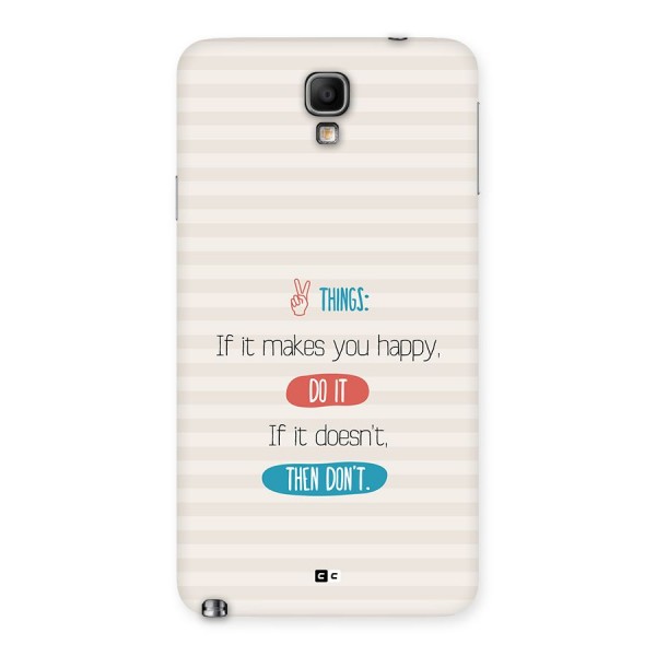 Think Then Back Case for Galaxy Note 3 Neo