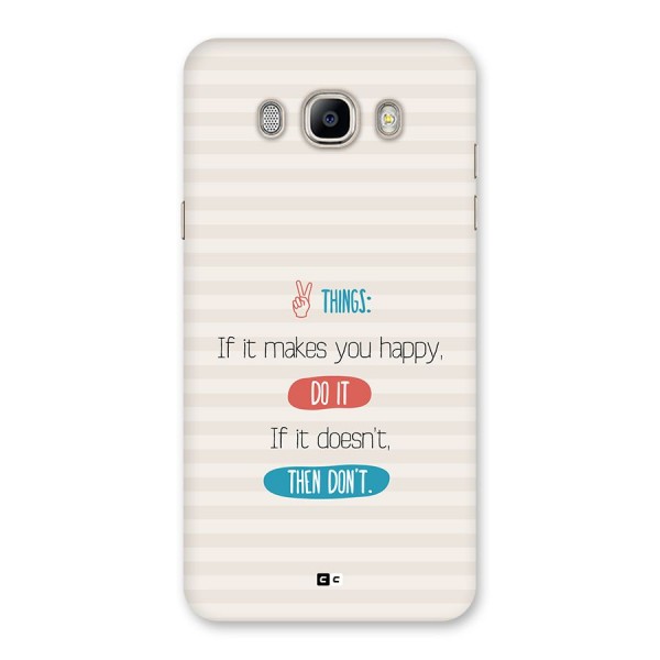 Think Then Back Case for Galaxy On8