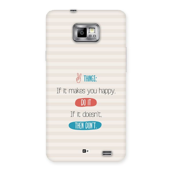 Think Then Back Case for Galaxy S2