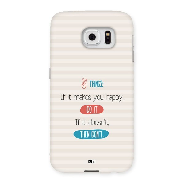 Think Then Back Case for Galaxy S6