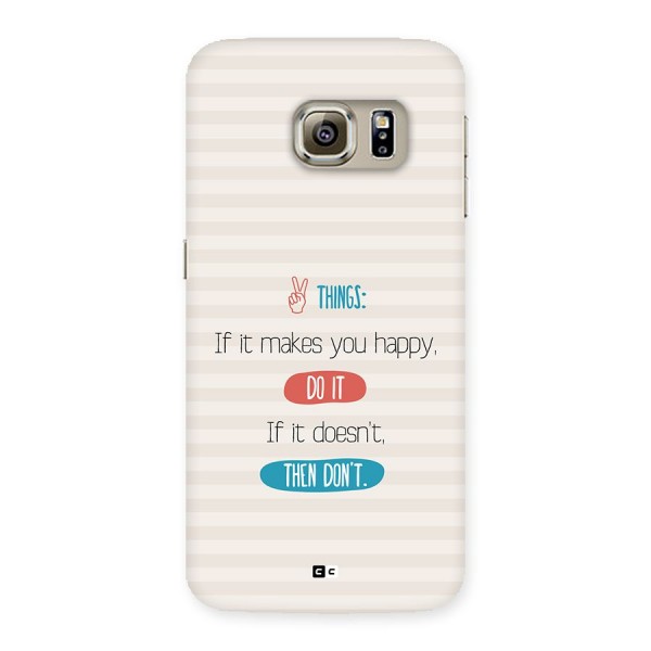 Think Then Back Case for Galaxy S6 Edge Plus