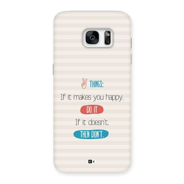 Think Then Back Case for Galaxy S7 Edge