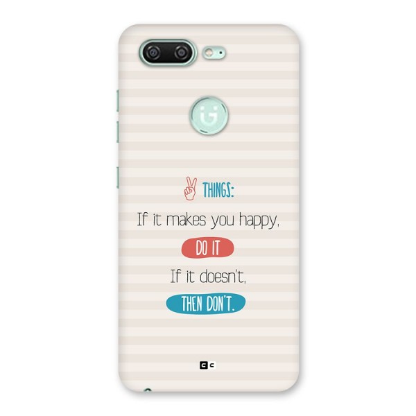 Think Then Back Case for Gionee S10