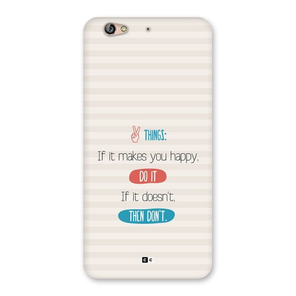 Think Then Back Case for Gionee S6