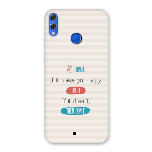 Think Then Back Case for Honor 8X