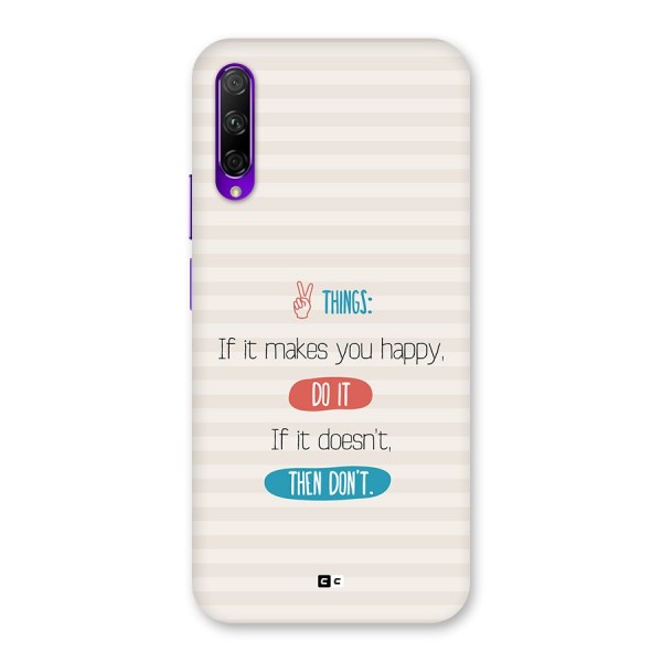 Think Then Back Case for Honor 9X Pro