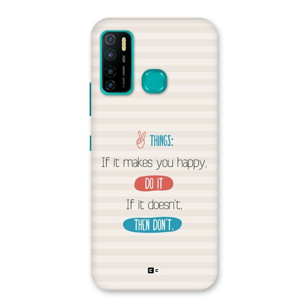 Think Then Back Case for Infinix Hot 9 Pro