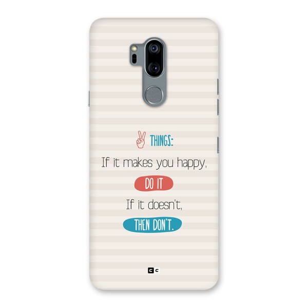 Think Then Back Case for LG G7