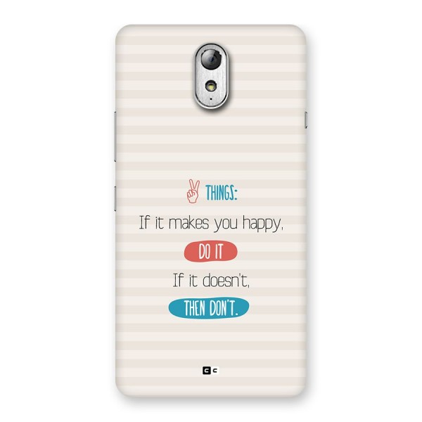 Think Then Back Case for Lenovo Vibe P1M