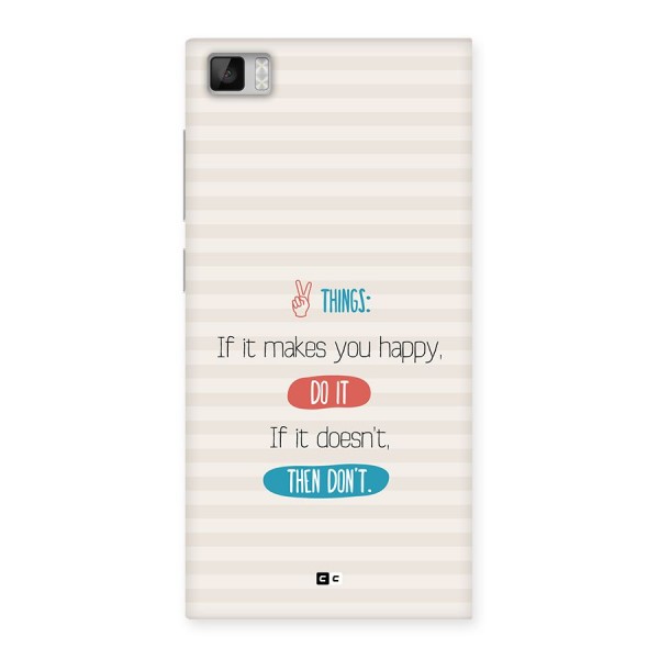 Think Then Back Case for Mi3