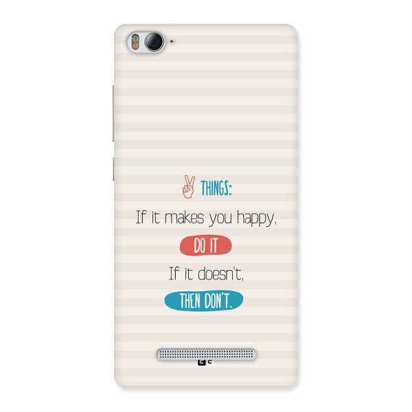 Think Then Back Case for Mi4i