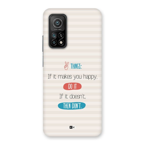 Think Then Back Case for Mi 10T 5G