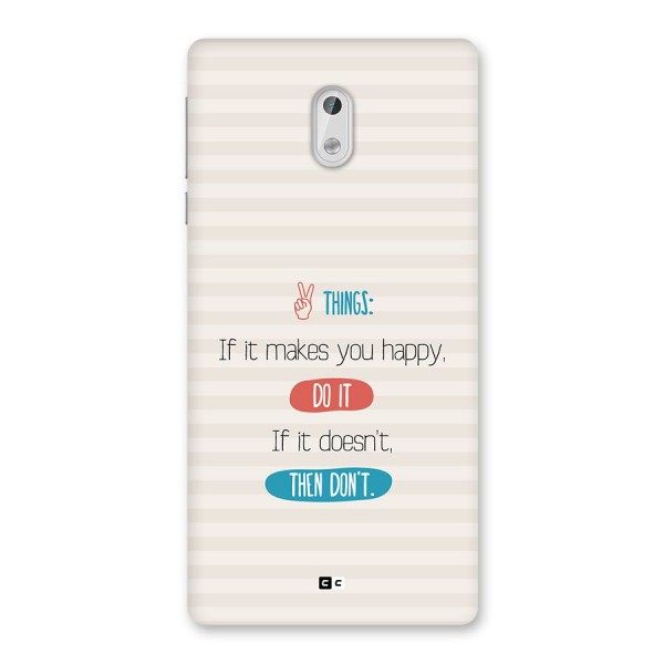 Think Then Back Case for Nokia 3