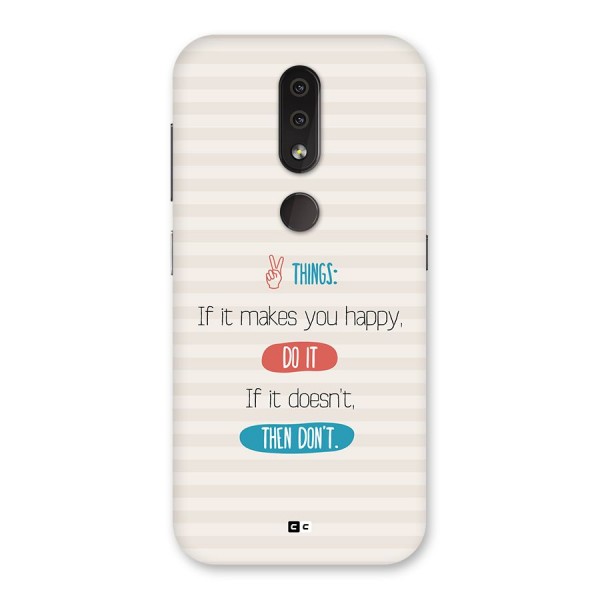 Think Then Back Case for Nokia 4.2