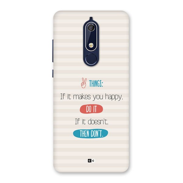 Think Then Back Case for Nokia 5.1