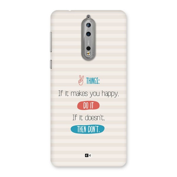 Think Then Back Case for Nokia 8