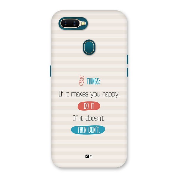 Think Then Back Case for Oppo A11k