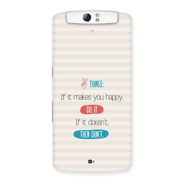 Think Then Back Case for Oppo N1