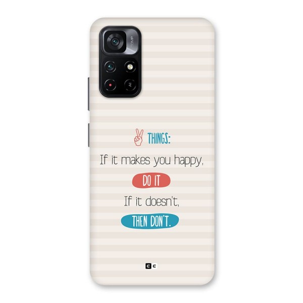 Think Then Back Case for Poco M4 Pro 5G