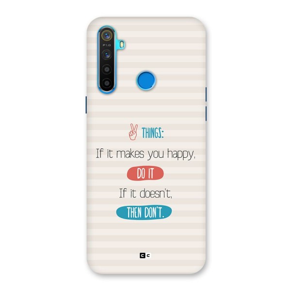 Think Then Back Case for Realme 5s