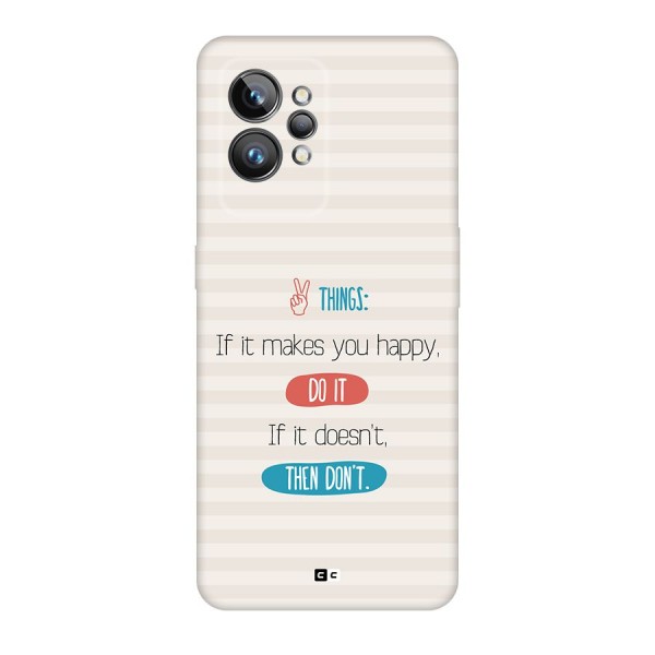 Think Then Back Case for Realme GT2 Pro