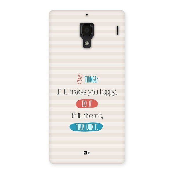 Think Then Back Case for Redmi 1s