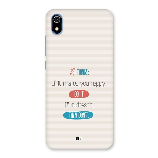 Think Then Back Case for Redmi 7A