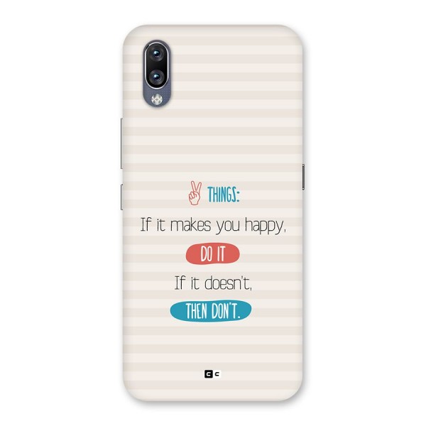 Think Then Back Case for Vivo NEX