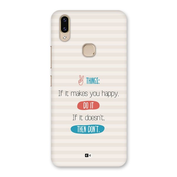 Think Then Back Case for Vivo V9