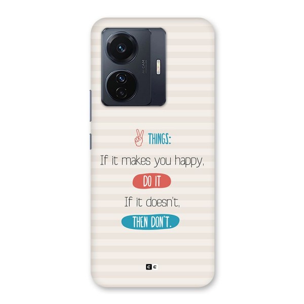 Think Then Back Case for Vivo iQOO Z6 Pro