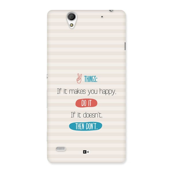 Think Then Back Case for Xperia C4