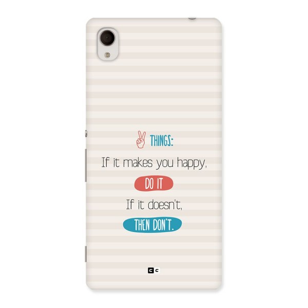 Think Then Back Case for Xperia M4