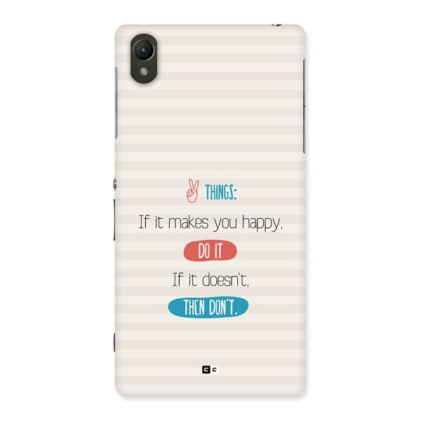 Think Then Back Case for Xperia Z2