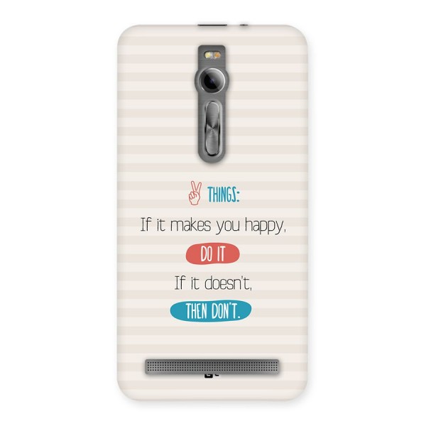 Think Then Back Case for Zenfone 2