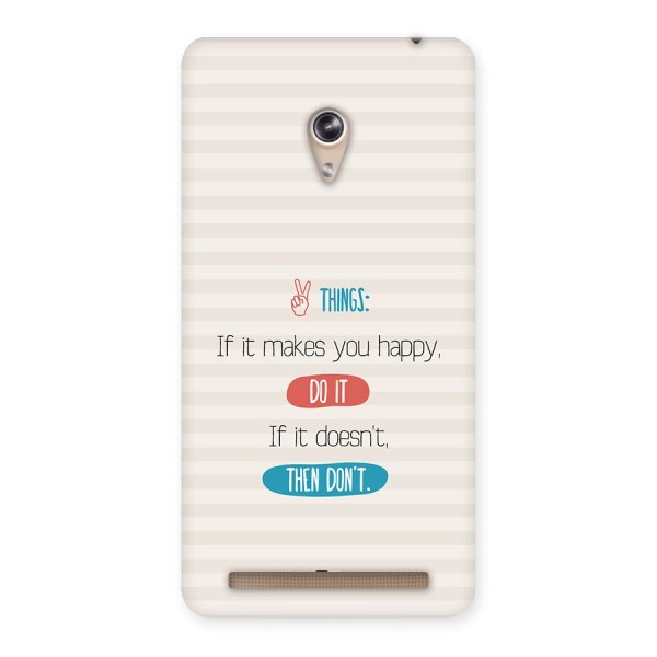 Think Then Back Case for Zenfone 6