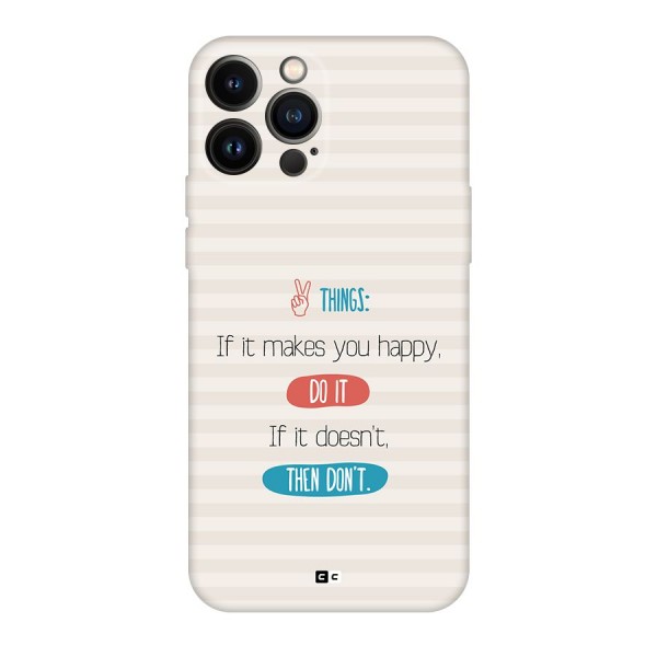 Think Then Back Case for iPhone 13 Pro Max