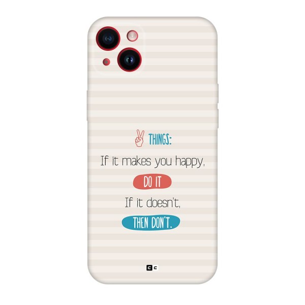 Think Then Back Case for iPhone 14 Plus