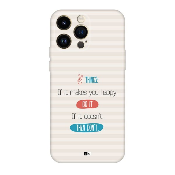 Think Then Back Case for iPhone 14 Pro Max