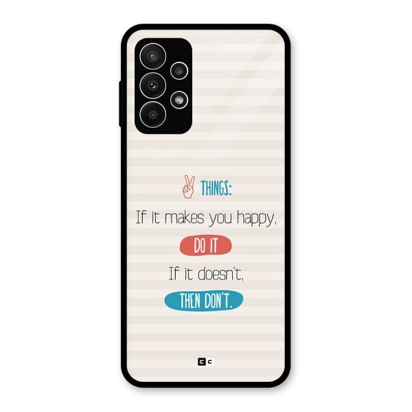 Think Then Glass Back Case for Galaxy A23