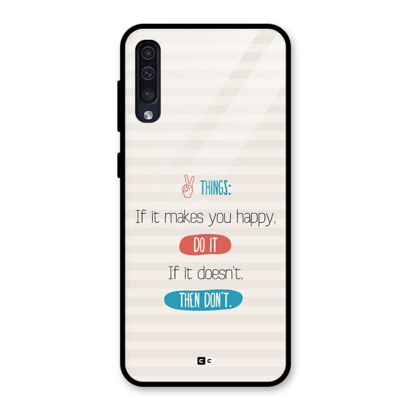 Think Then Glass Back Case for Galaxy A30s