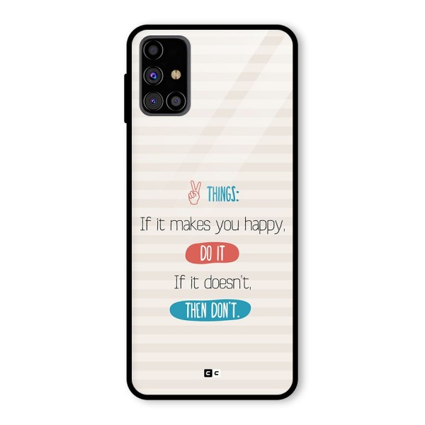 Think Then Glass Back Case for Galaxy M31s