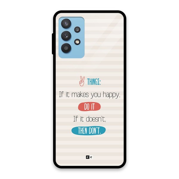 Think Then Glass Back Case for Galaxy M32 5G