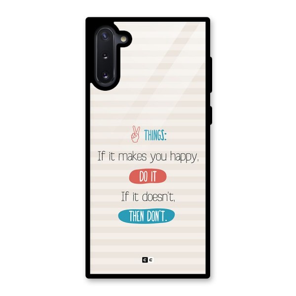 Think Then Glass Back Case for Galaxy Note 10