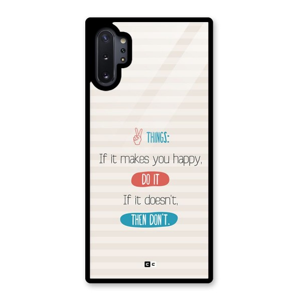 Think Then Glass Back Case for Galaxy Note 10 Plus