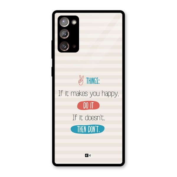 Think Then Glass Back Case for Galaxy Note 20