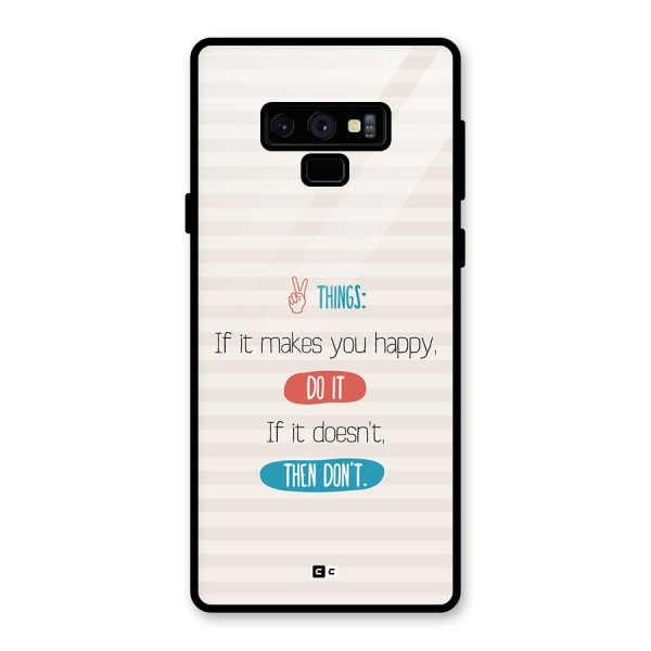 Think Then Glass Back Case for Galaxy Note 9