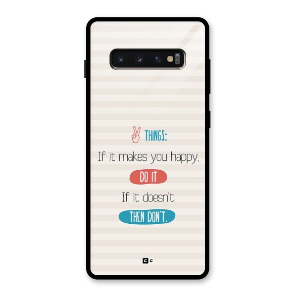 Think Then Glass Back Case for Galaxy S10 Plus