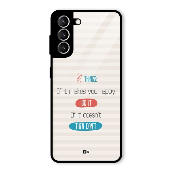 Think Then Glass Back Case for Galaxy S21 5G