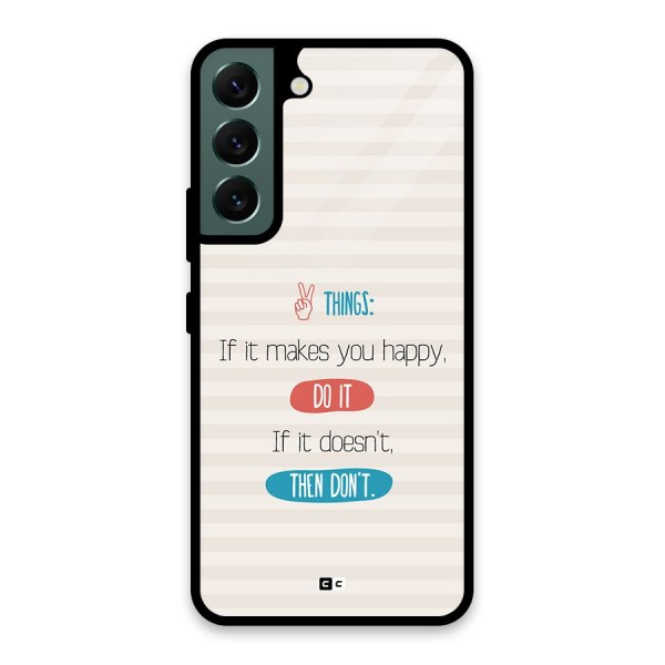 Think Then Glass Back Case for Galaxy S22 5G